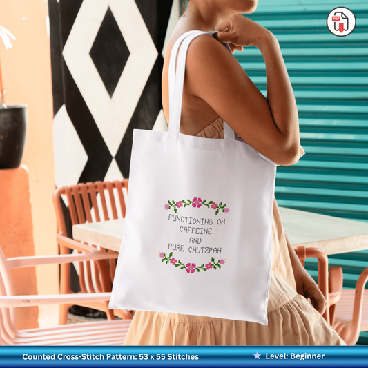 Pure Chutzpah: Funny Yiddish Cross-Stitch Pattern