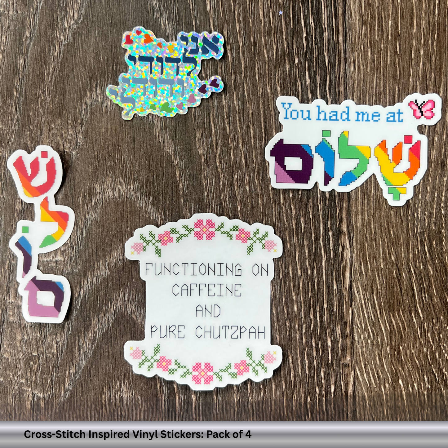 Jewish Vinyl Sticker Pack: Funny Yiddish Sayings