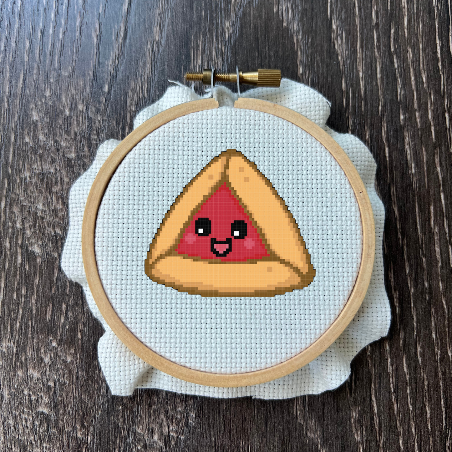 Raspberry Hamantaschen Cross-Stitch Electronic Pattern