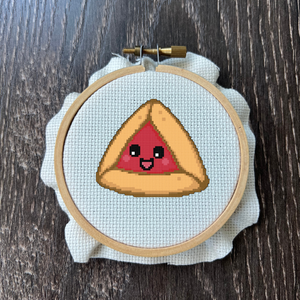 Raspberry Hamantaschen Cross-Stitch Electronic Pattern