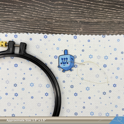 Hanukkah Dreidel Needle Minder: Needlecraft Accessory