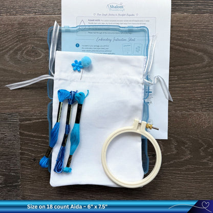 Chuppah Breaking the Glass Bag Embroidery Kit