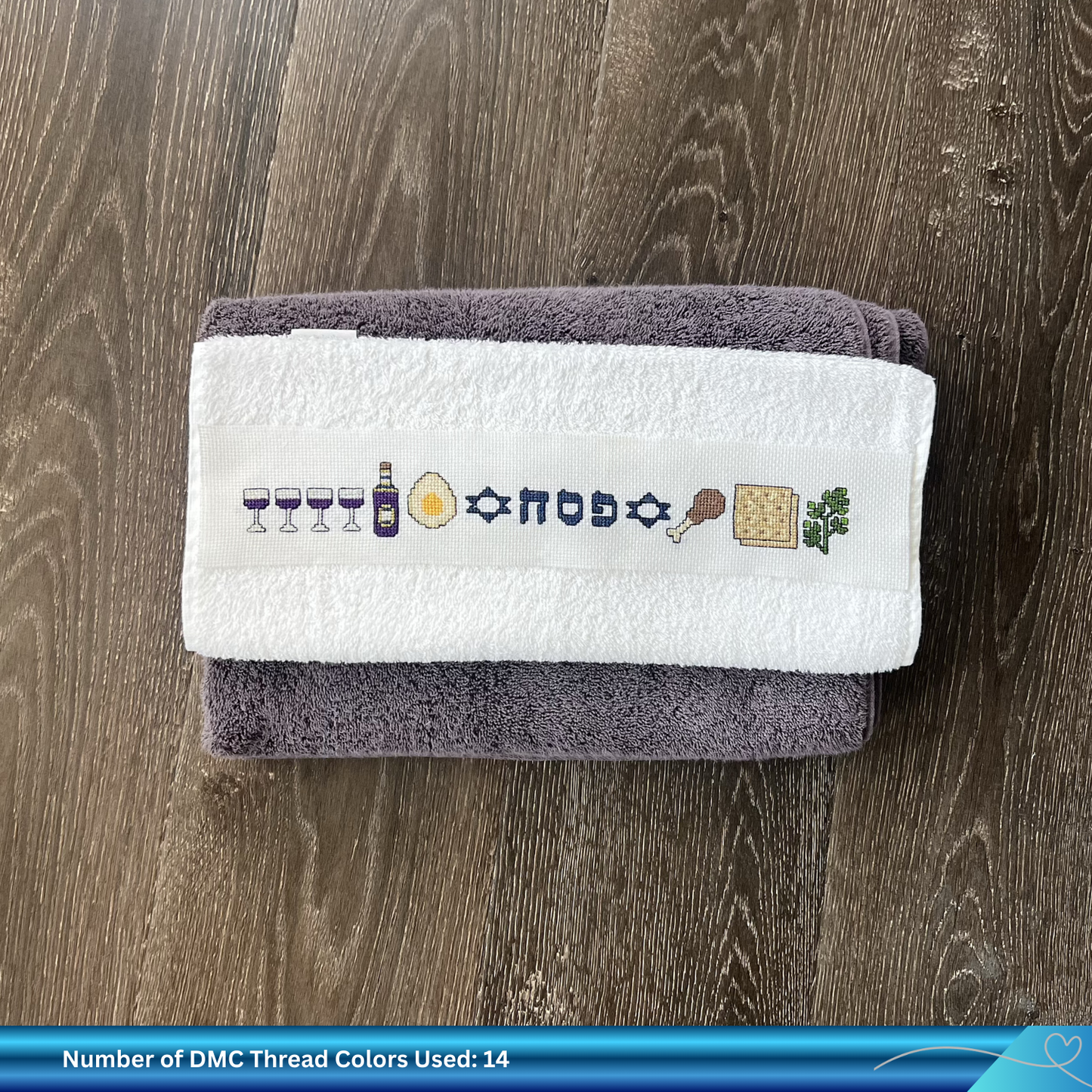 Passover Cross Stitch Pattern: Pesach Hand Towel