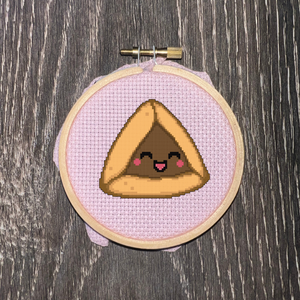 Chocolate Hamantaschen Cross-Stitch Pattern PDF Download