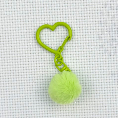 Fluffy Pom-Pom Scissor Fob Charm