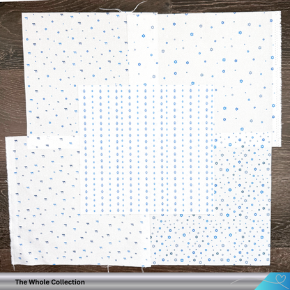 Full selection of speciality printed Aida fabric with Jewish symbols
