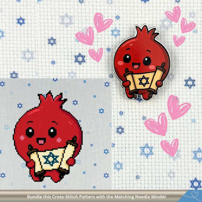 Rimon Pomegranate Cross-Stitch Pattern PDF