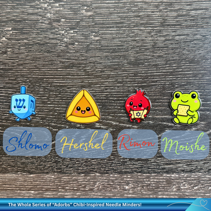 Moishe the Matzah Munching Frog – Passover Needle Minder / Magnetic Holder